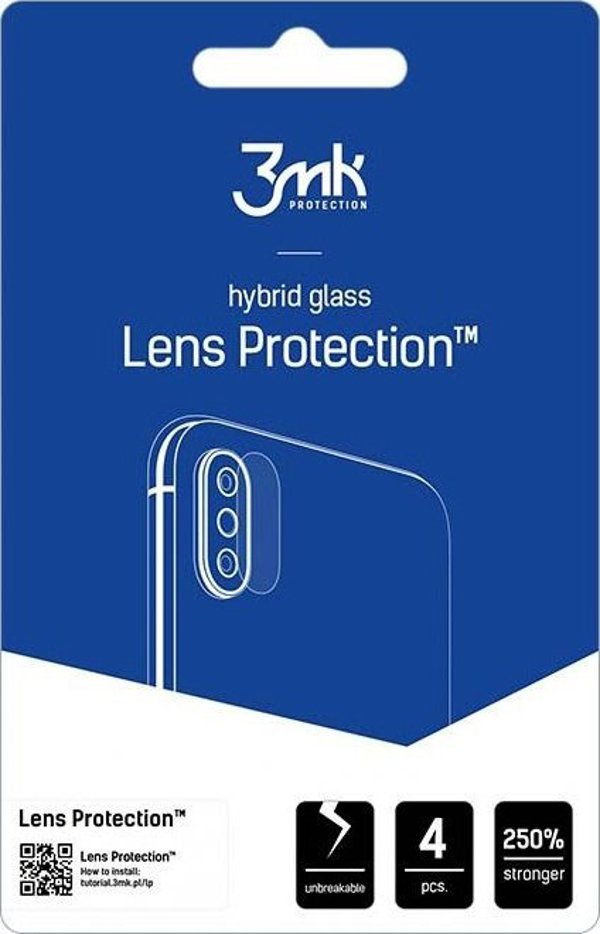 3MK Lens Protection Υβριδικό Γυαλί Φακού Κάμερας για Xiaomi POCO F4 5G - [4 Συσκευασίες]