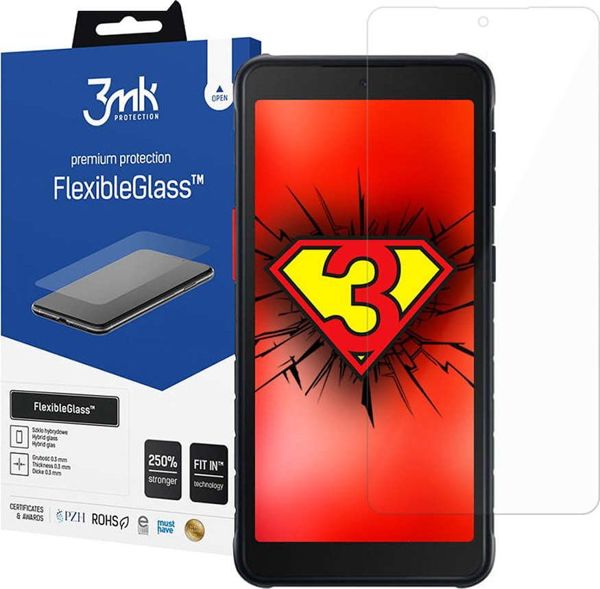 3MK FlexibleGlass Υβριδικό Προστατευτικό Οθόνης για Samsung Galaxy Xcover 5, Ανθεκτικό στις Γρατσουνιές