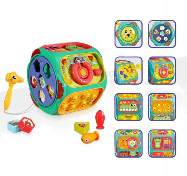 Zabawka sensoryczna sorter szeÅcian 8w1 dla dzieci