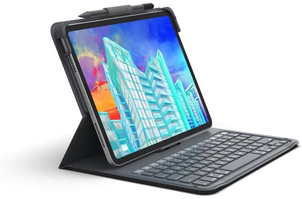 Zagg Messenger Folio 2 Θήκη με Πληκτρολόγιο QWERTY για Apple iPad 10.9" (Gen 10), Nordic Layout, Charcoal