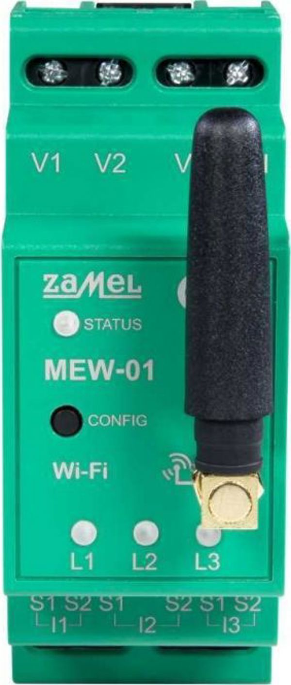 Zamel MEW-01 Τριφασικός Μετρητής Κατανάλωσης Ενέργειας Wi-Fi 3F+N