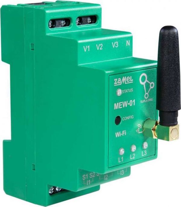 Zamel MEW-01 Τριφασικός Μετρητής Κατανάλωσης Ενέργειας Wi-Fi 3F+N