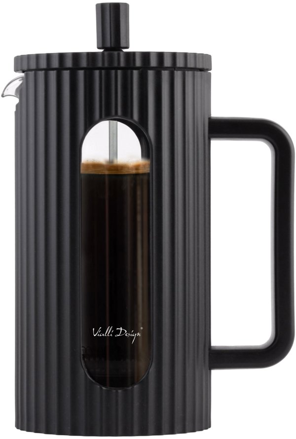 Vialli Design Livio Γαλλική Πρέσα για Καφέ και Τσάι, 1000ml, Μαύρο