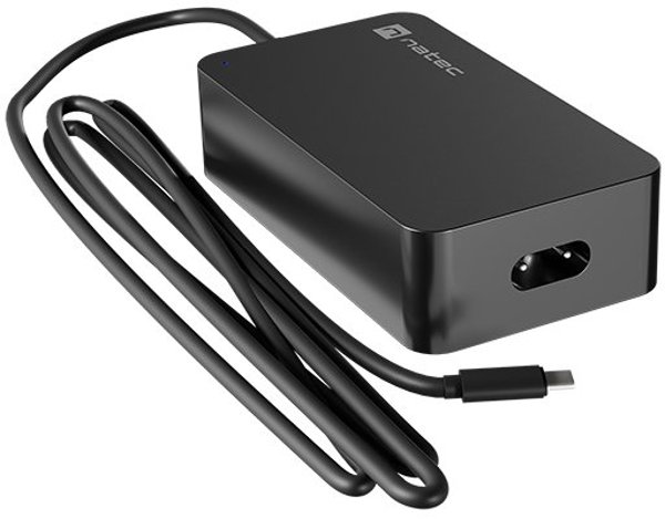 Φορτιστής Natec Grayling GAN USB-C 65W για Laptop, Tablet, Κινητά