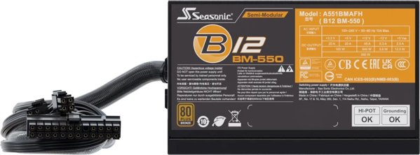 Τροφοδοτικό SeaSonic B12 BM-550 80Plus Bronze 550W