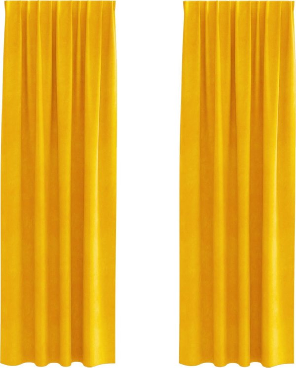 Zaslony vidaXL Musztardowy Poliester 140 x 245 cm Wstawki dekoracyjne
