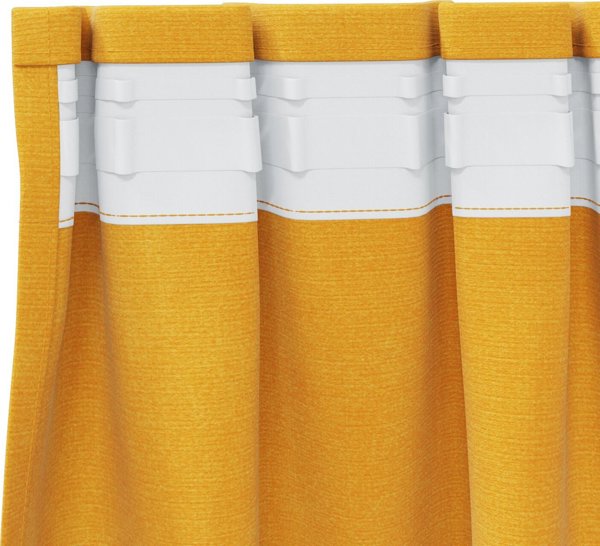 Zaslony vidaXL Musztardowy Poliester 140 x 245 cm Wstawki dekoracyjne