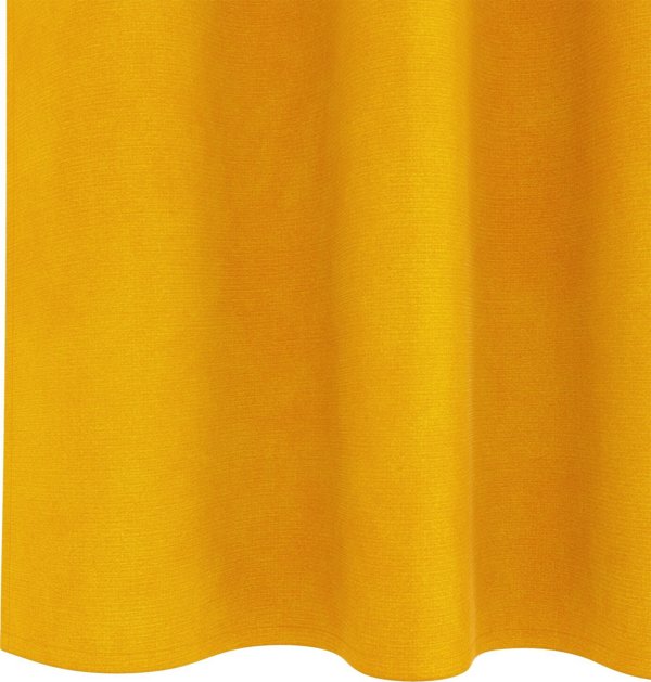 Zaslony vidaXL Musztardowy Poliester 140 x 245 cm Wstawki dekoracyjne