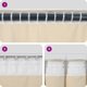 Zaslony vidaXL Musztardowy Poliester 140 x 245 cm Wstawki dekoracyjne