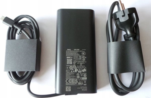 Dell Φορτιστής Laptop USB-C 165W GaN AC Adapter για Dell Φορητούς Υπολογιστές