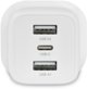 Φορτιστής Laptop Dicota 32W με USB-C και 2 θύρες USB - Λευκός