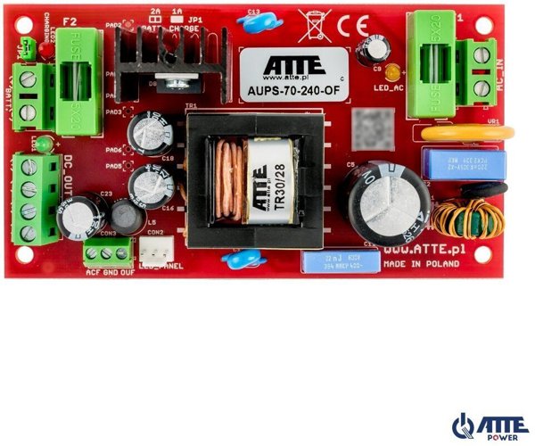 Atte AUPS-70-240-OF Τροφοδοτικό Buforowy SMPS 24V 3A 72W
