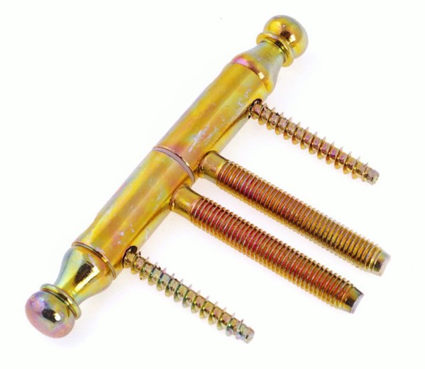 Γαλβανισμένος βιδωτός μεντεσές RETRO 14x110 mm