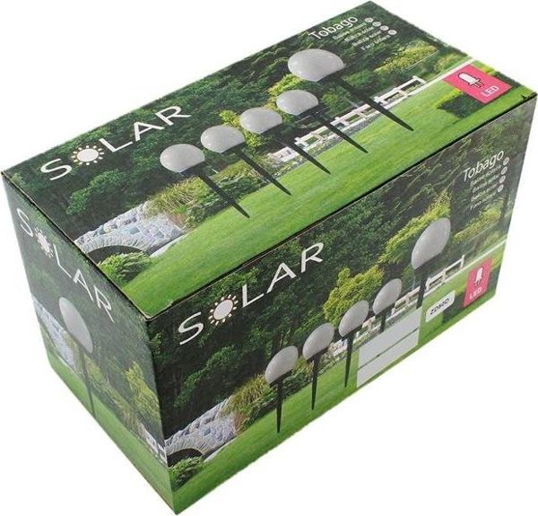 ZD50D Lampa ogrodowa solarna LED kula biale swiatlo
