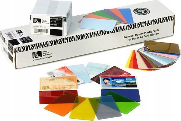 Zebra 500-PK PVC CARDS 30MIL SILVER