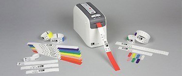 Zebra Zebra Z-Band Direct Wristband, White, Roll, Polypropylene (PP), 1" x 7", 300 pc(s), 6 pc(s)