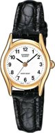 Γυναικείο Ρολόι Casio LTP-1154PQ-7BEG με Λευκό Καντράν και Δερμάτινο Λουράκι