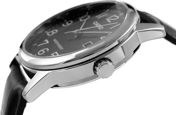Casio MTP-V002L-1BUDF Ανδρικό Ρολόι με Δερμάτινο Λουράκι