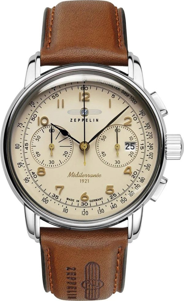Ρολόι Zeppelin 9670-5 καφέ