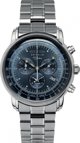 Zeppelin 7680MB-3 Αναλογικό Ρολόι Chronograph με Μπλε Καντράν και Ασημί Μπρασελέ από Ανοξείδωτο Ατσάλι 42mm