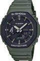 Ανδρικό Ρολόι Casio G-Shock Octagon GA-2100SU-3AER, Carbon Core Guard, Χακί Λουράκι Ρητίνης