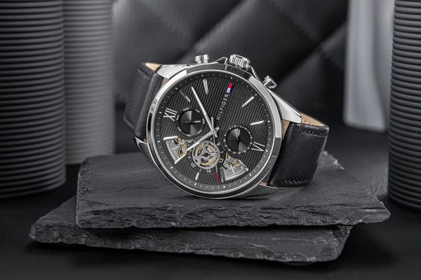 Ανδρικό Ρολόι Tommy Hilfiger Baker Open Heart 1710644 + BOX