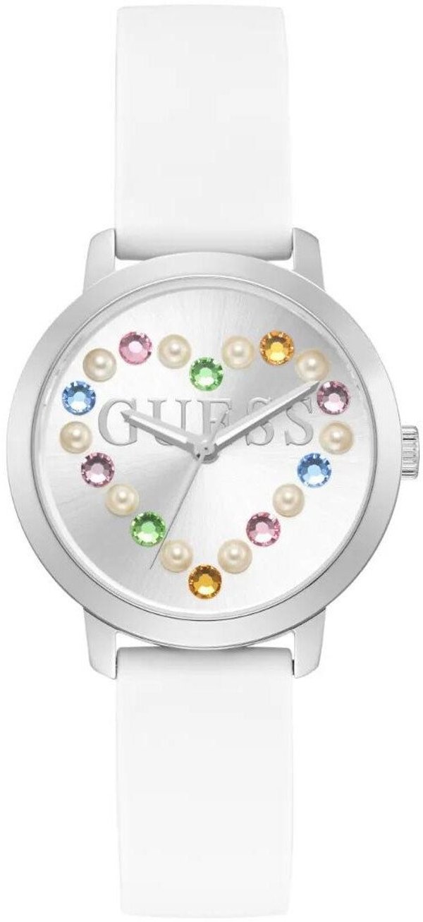 Zegarek Guess Zegarek damski GW0998L1 CYRKONIE biały