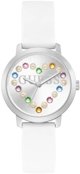 Zegarek Guess Zegarek damski GW0998L1 CYRKONIE biały
