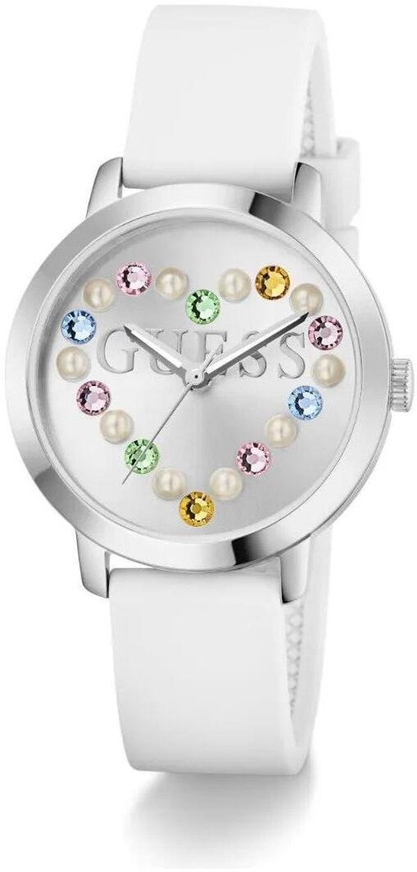 Zegarek Guess Zegarek damski GW0998L1 CYRKONIE biały