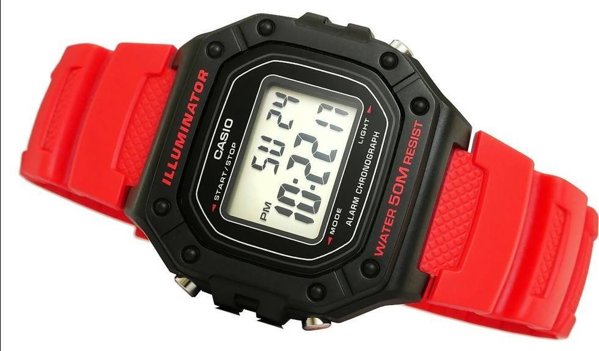 Zegarek Casio Zegarek Meski CASIO W-218H-4BVDF