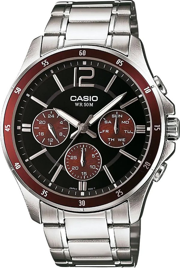 Ρολόι ανδρικό Casio MTP-1374PD-5AVEF ασημί