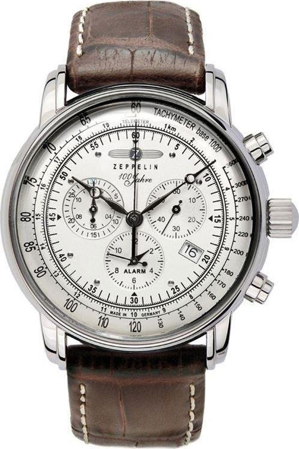 Ρολόι Zeppelin Ανδρικό 100 Jahre 7680-1 Quartz Ασημί