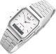 Γυναικείο Ρολόι Casio Vintage AQ-230A-7DMQYES με Ασημί Μπρασελέ και Αναλογική-Ψηφιακή Ένδειξη