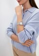 Γυναικείο Ρολόι Casio Vintage AQ-230A-7DMQYES με Ασημί Μπρασελέ και Αναλογική-Ψηφιακή Ένδειξη
