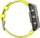 Garmin Fenix 8 47mm Solar Sapphire Smartwatch, Τιτάνιο, Λουράκι Σιλικόνης, Κίτρινο / Γραφίτης
