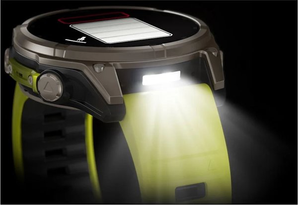 Garmin Fenix 8 47mm Solar Sapphire Smartwatch, Τιτάνιο, Λουράκι Σιλικόνης, Κίτρινο / Γραφίτης