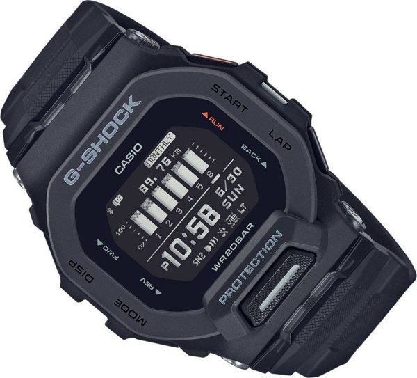 Casio G-Shock G-SQUAD GBD-200-1ER Ρολόι με Βηματόμετρο Μαύρο