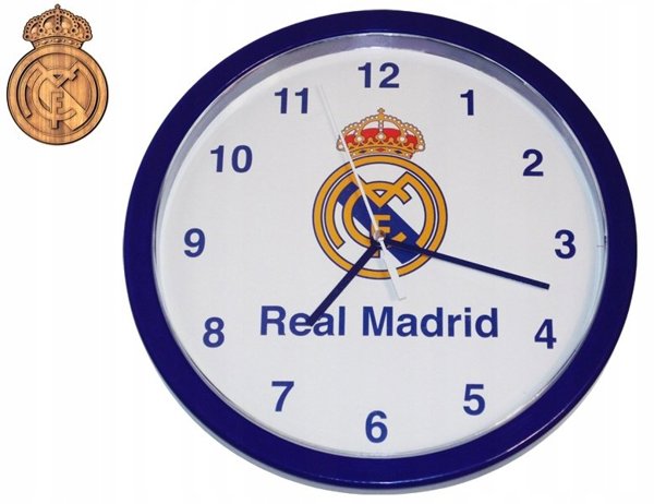 Ρολόι Τοίχου 25cm για Παιδιά Real Madrid Επίσημο Προϊόν