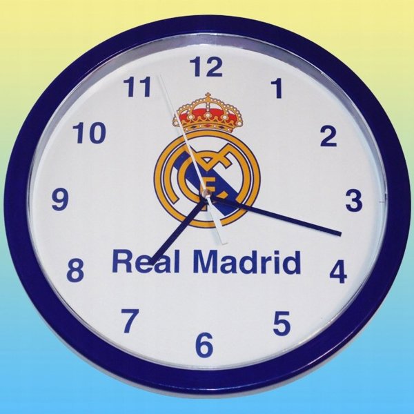 Ρολόι Τοίχου 25cm για Παιδιά Real Madrid Επίσημο Προϊόν