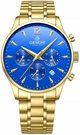 Giewont Chronograph Sapphire Ανδρικό Ρολόι Χρυσό Μπλε GW6310-B5
