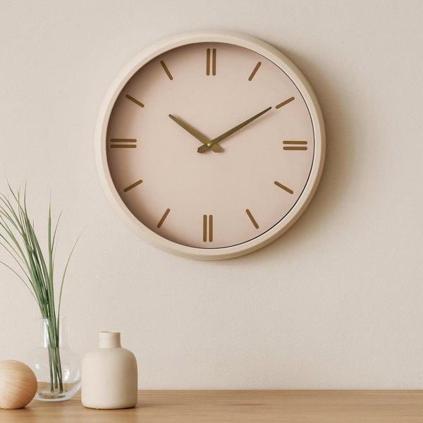Zegar scienny EPOCH kremowy 38 cm