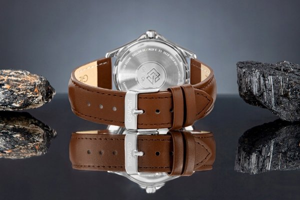 Giewont Elegance Sapphire Ρολόι Ανδρικό Καφέ Μπλε GW5160-A4