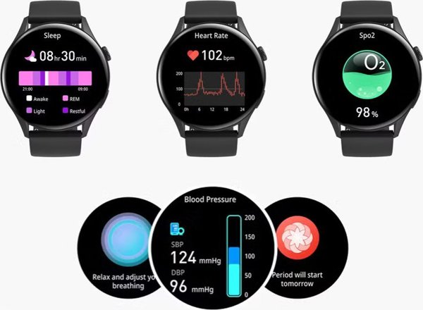 Zegarek damski SMARTWATCH GRAVITY GT11-2 LGD/LGD/WH