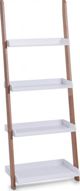 Zeller Ράφι Σκάλα με 4 Ράφια από MDF, Λευκό, 30x55x145cm