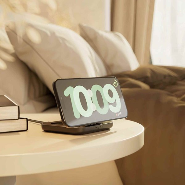 ZENS NIGHTSTAND MAGNETIC/WIRELESS CHARGER (INCL. WALL CHA