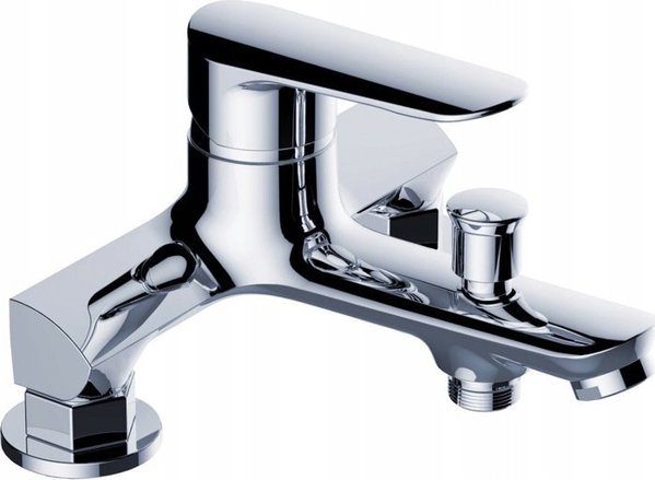 Σετ Ντους Ferro Sinus U170B Με Μπαταρία Hydroland Senja, Τετράγωνη Κεφαλή 25cm, Χρώμιο