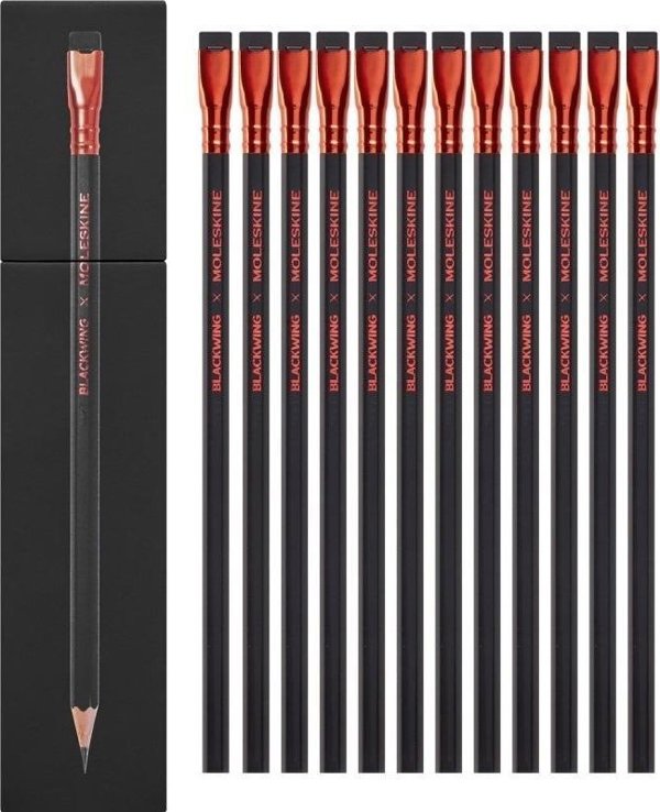 Σετ 12 μαλακών μολυβιών Blackwing x Moleskine