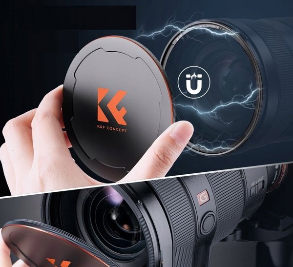 K&F Concept Σετ 3 σε 1 Φίλτρο Black Diffusion 1/4 με Μαγνητικό Δακτύλιο και Καπάκι 67mm