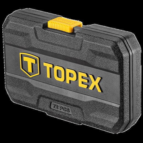 Σετ Εργαλείων Topex 72 τεμ. Καρυδάκια 1/4" (38D693)