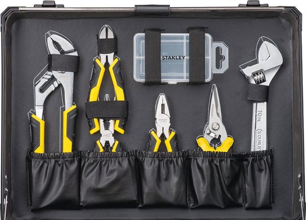 Stanley Σετ Εργαλείων 142 τμχ. 98109STMT-1 σε Βαλίτσα Αλουμινίου με Αναδιπλούμενη Λαβή